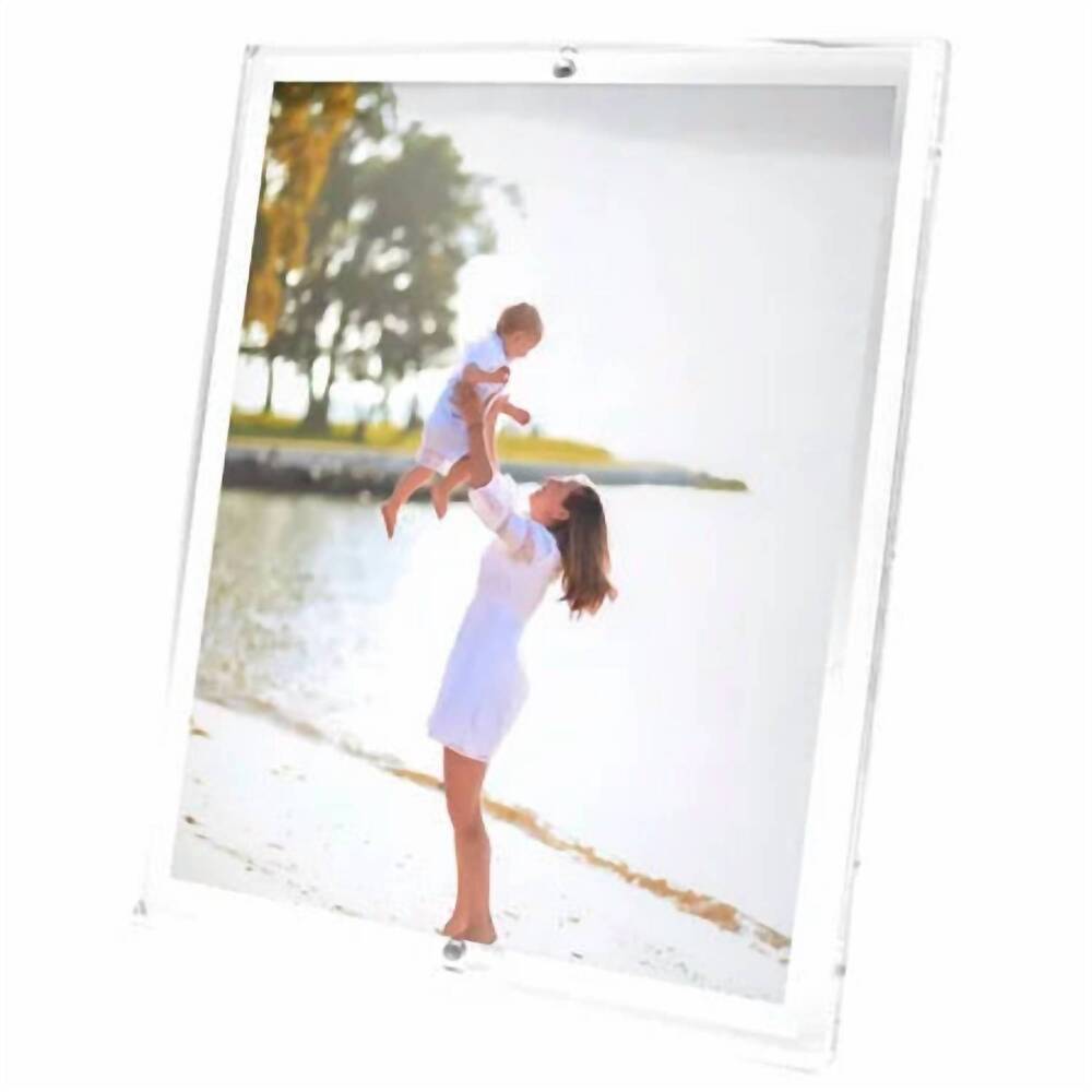 NEW TARA WILSON DESIGNS beveled acrylic picture frame in clear